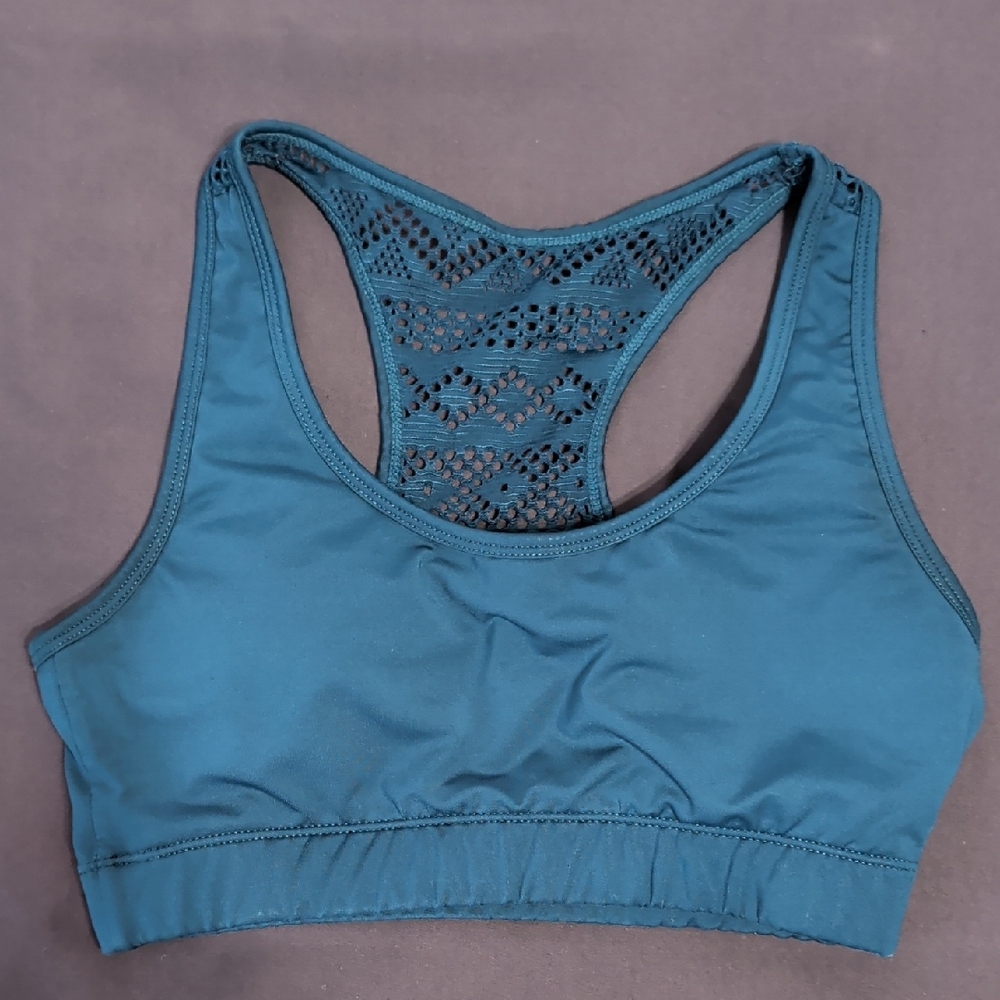 Zyia Bomber Bra Teal Size M